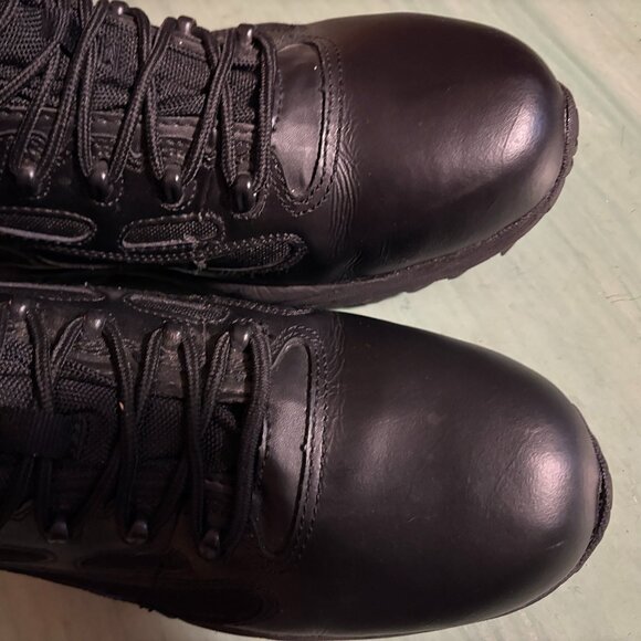 Mens Reebok 8" Rapid Response Side Zip Black Tactical Boots Size 11.5 W RB8878 - Picture 2 of 10